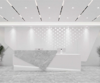 Modern Office Reception Desk-ID:415366899