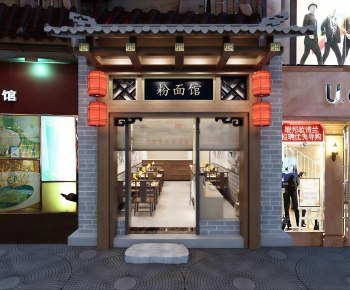 New Chinese Style Facade Element-ID:215446959