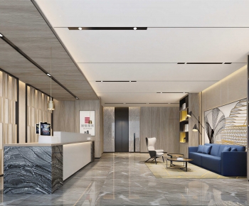 Modern Office Reception Desk-ID:122457986