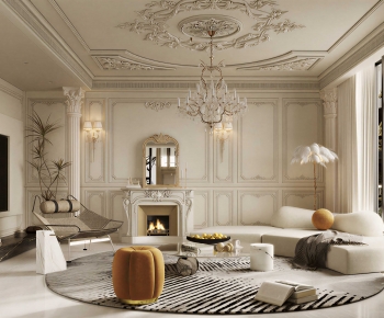French Style A Living Room-ID:560015924