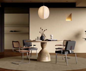 Wabi-sabi Style Dining Room-ID:133227113