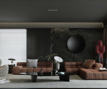 Modern A Living Room-ID:656582125