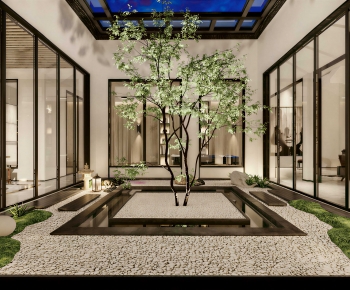 New Chinese Style Courtyard/landscape-ID:386734966