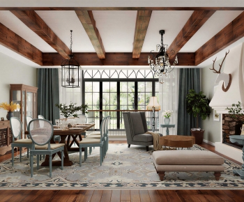 American Style A Living Room-ID:193599947