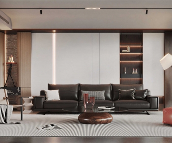 Modern A Living Room-ID:741601946