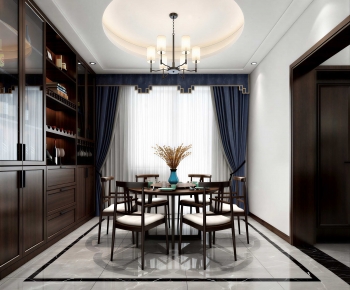 New Chinese Style Dining Room-ID:626693966