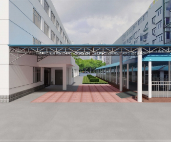 Modern Facade Element-ID:881561993