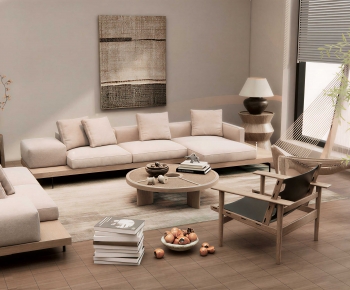 Wabi-sabi Style Sofa Combination-ID:711625102