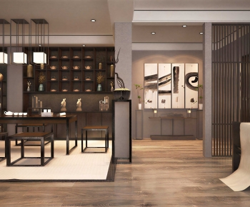 New Chinese Style Tea House-ID:446573974