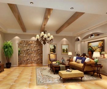 European Style A Living Room-ID:676501046