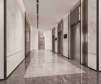 Modern Office Elevator Hall-ID:958955059
