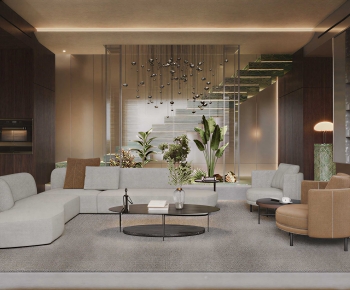 Modern A Living Room-ID:834263094