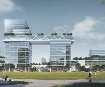 Modern Public Building-ID:783592948
