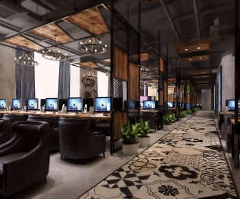 Industrial Style Internet Cafe-ID:584306966