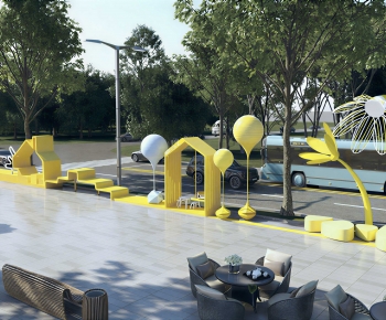Modern Park Landscape-ID:138782981