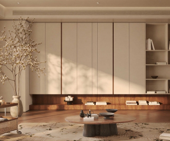 Wabi-sabi Style A Living Room-ID:372066024