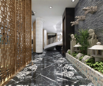 New Chinese Style Corridor-ID:664850952