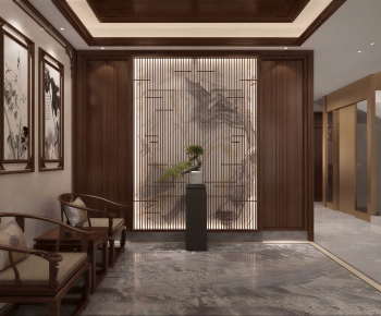 New Chinese Style Hallway-ID:229121925