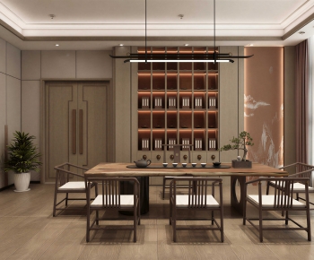New Chinese Style Teahouse Tea House-ID:101690391