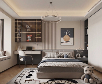 Modern Boy's Room And Son's Room-ID:404006967