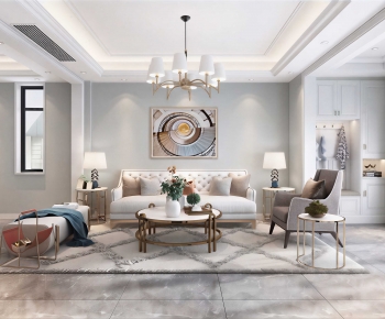 Simple European Style A Living Room-ID:534080984
