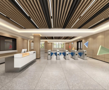 Modern Office Reception Desk-ID:391612053