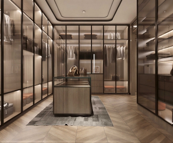 Modern Clothes Storage Area-ID:527362118