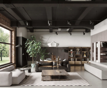 Industrial Style A Living Room-ID:362606051