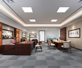 New Chinese Style Manager's Office-ID:277827983