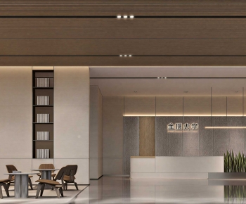 Modern Office Reception Desk-ID:962419035