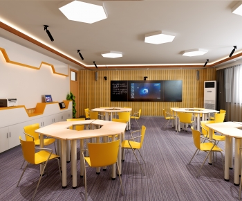 Modern School Classrooms-ID:640651945