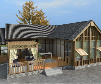 New Chinese Style Courtyard/landscape-ID:906364928