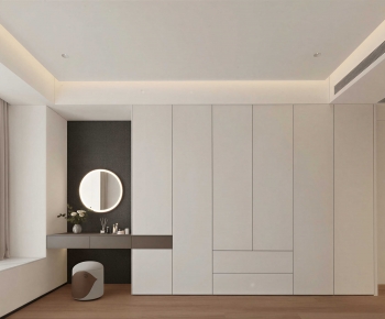Modern Clothes Storage Area-ID:119014023