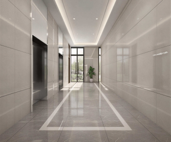 Modern Office Elevator Hall-ID:485944991