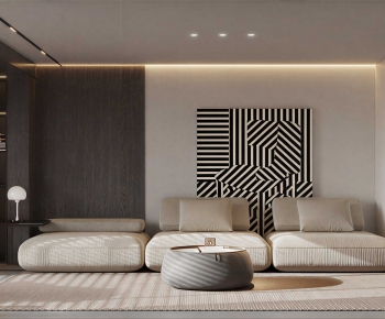 Modern A Living Room-ID:599452977