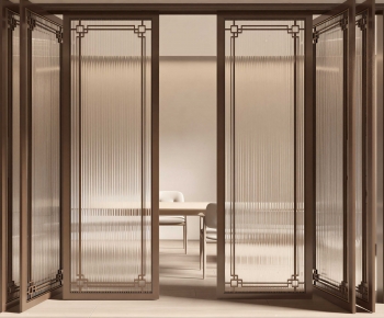 New Chinese Style Glass Screen Partition-ID:403299342