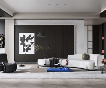 Modern A Living Room-ID:606296066