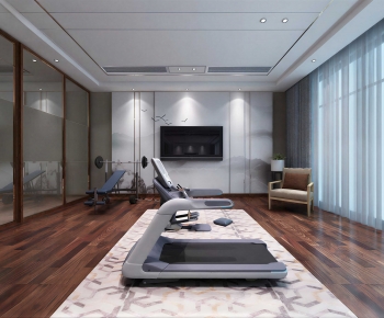 Modern Home Fitness Room-ID:893238078