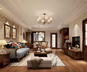 American Style A Living Room-ID:885916959