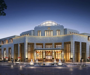 Modern Appearance Of Commercial Building-ID:313076977