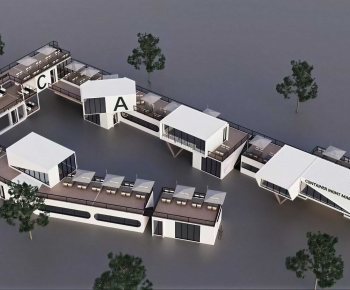 Modern Appearance Of Commercial Building-ID:405829918
