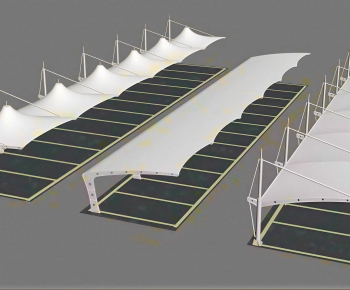 Modern Outdoor Parking Lot-ID:306808921