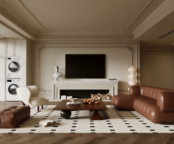 French Style A Living Room-ID:814991004