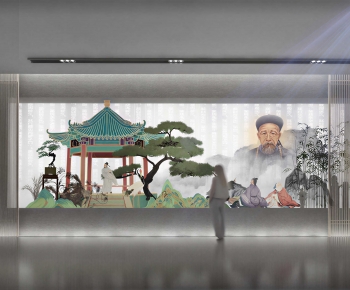 New Chinese Style Exhibition Hall-ID:654856928
