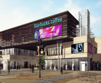 Modern Appearance Of Commercial Building-ID:623138907