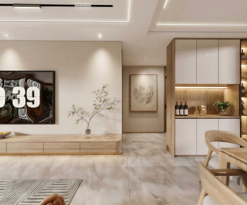 Modern A Living Room-ID:881899125