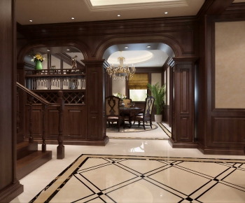 Classical Style Hallway-ID:698143013