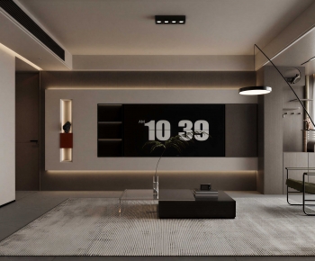 Modern A Living Room-ID:381146915