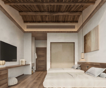 Wabi-sabi Style Guest Room-ID:458583123