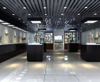 New Chinese Style Exhibition Hall-ID:640686998